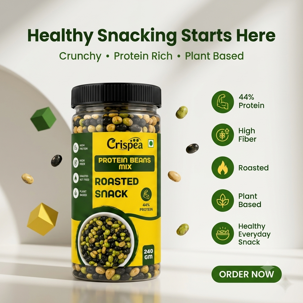 Crispea Protein Beans Mix – Roasted Snack