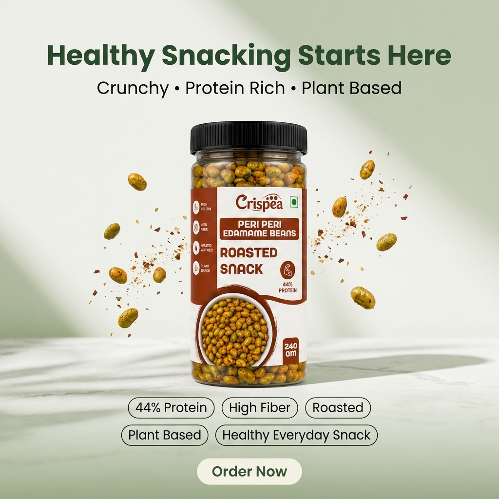 Crispea Peri Peri Edamame Beans – Roasted Snack
