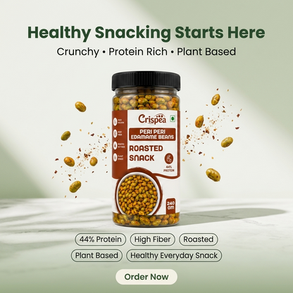 Crispea Peri Peri Edamame Beans – Roasted Snack