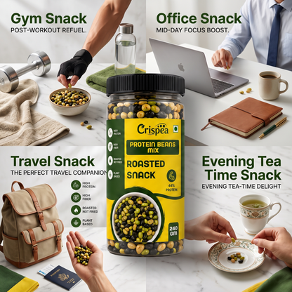 Crispea Protein Beans Mix – Roasted Snack