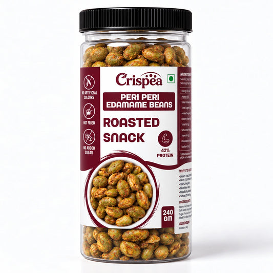 Crispea Peri Peri Edamame Beans – Roasted Snack