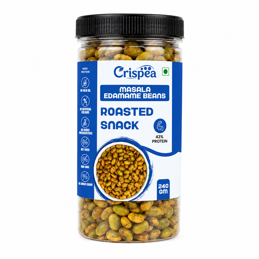 Crispea Masala Edamame Beans - Roasted Snack