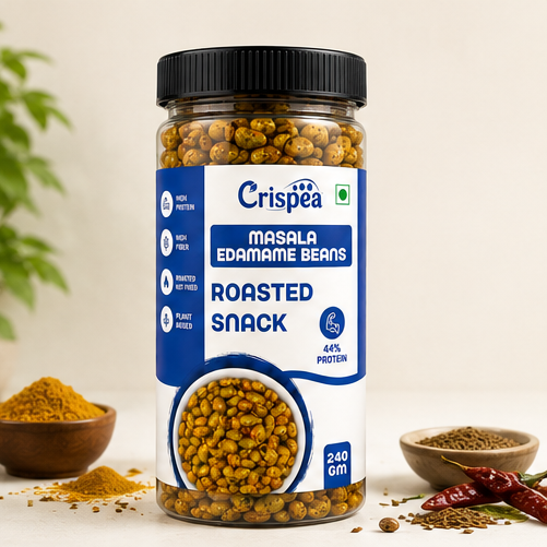 Crispea Masala Edamame Beans - Roasted Snack